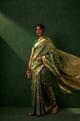Womens Fashion Ethnic Green Color Sarees-MLSHWSA1155GRN0ONE
